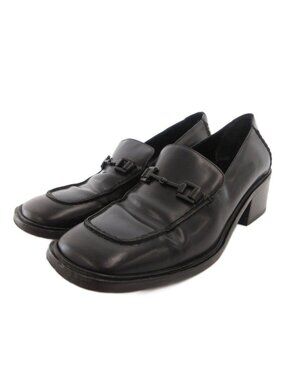 Gucci Horsebit Loafers Chunky Heel Black